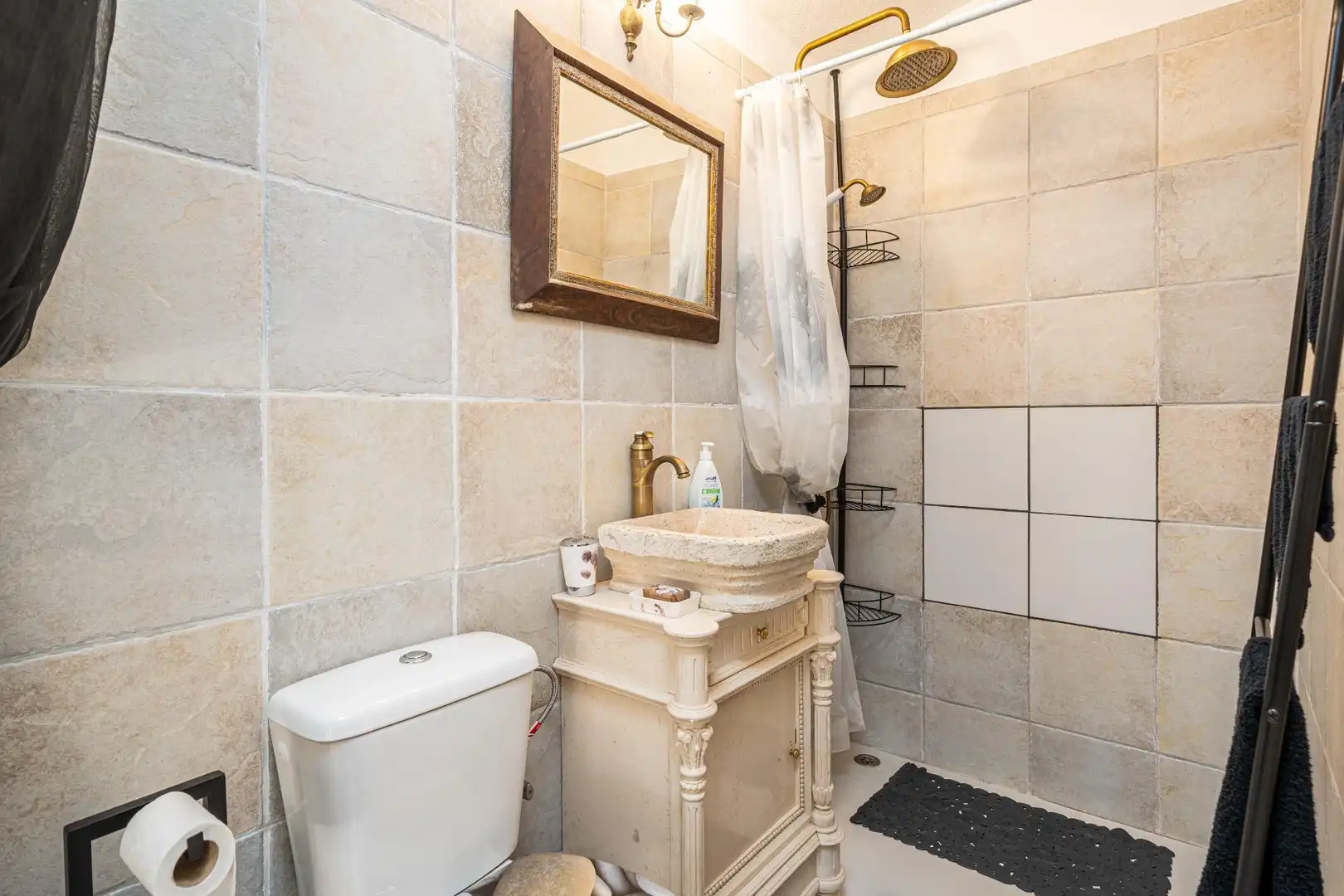 Baño de Finca rústica en venta en Algaida con Aire acondicionado, Calefacción y Jardín privado