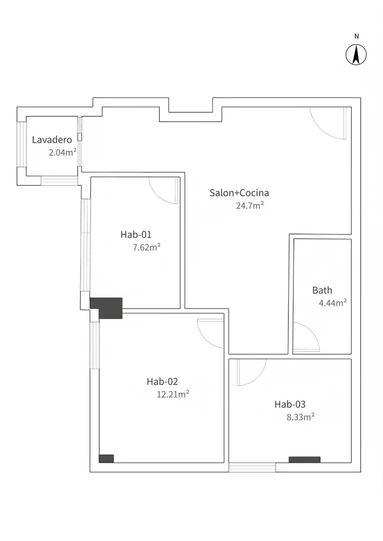 Pis de lloguer en Madrid amb Aire condicionat, Calefacció i Moblat