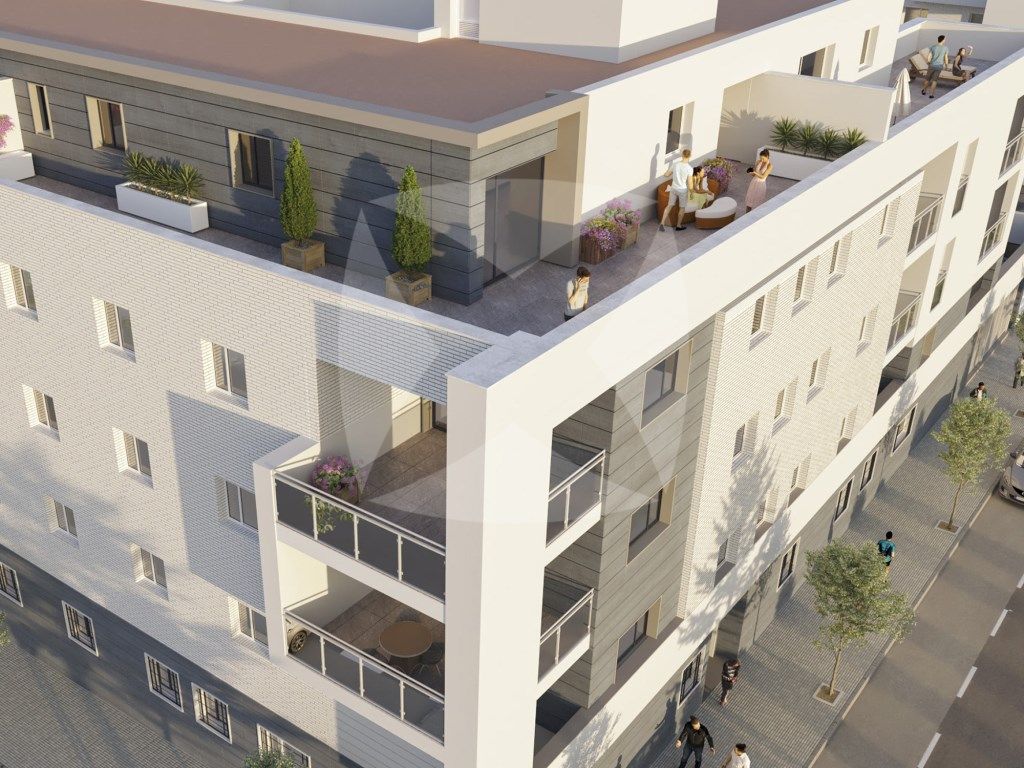 Vista exterior de Àtic en venda en Badajoz Capital amb Aire condicionat, Terrassa i Piscina