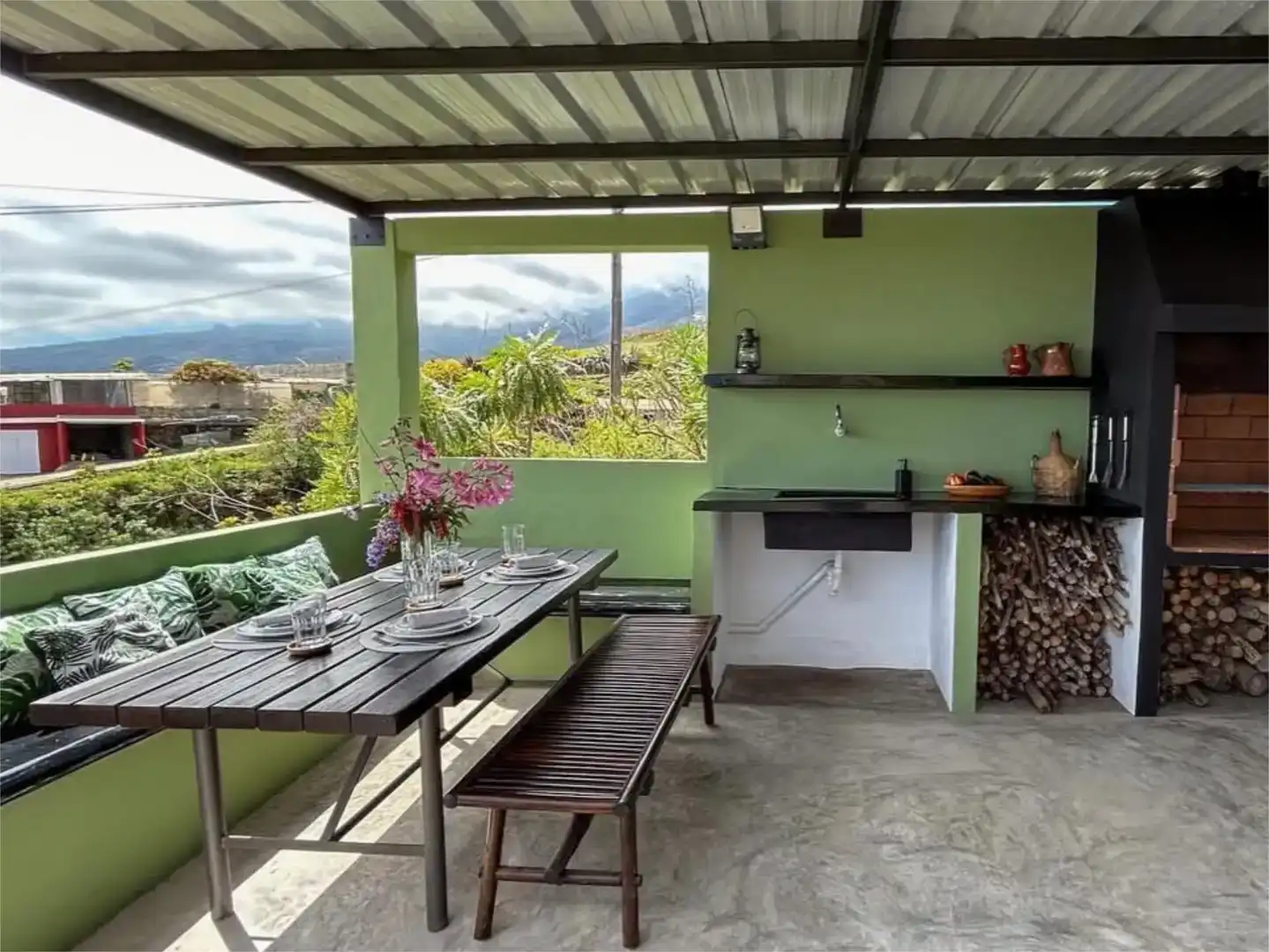 Terraza de Casa o chalet de alquiler en Breña Alta con Jardín privado, Amueblado y Balcón