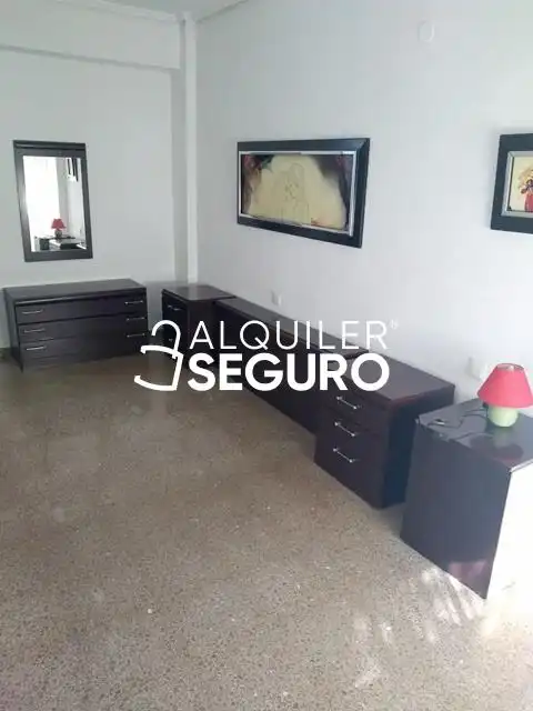Schlafzimmer von Wohnung zur Miete in Valencia mit Terrasse und Möbliert