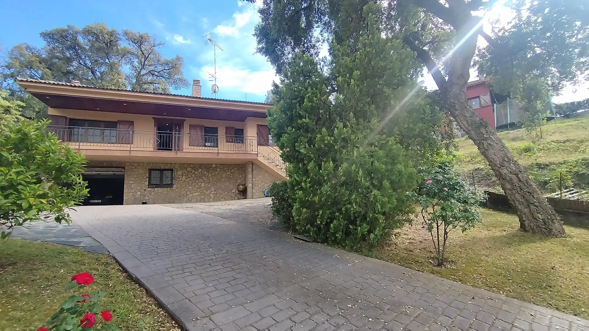 Außenansicht von Haus oder Chalet zum Verkauf in Sant Pere de Vilamajor mit Klimaanlage, Heizung und Privatgarten