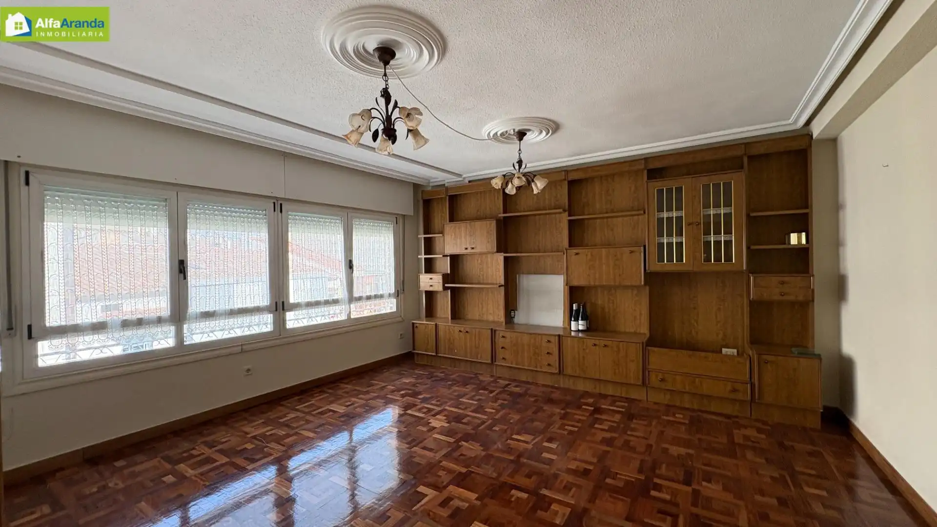 Wohnzimmer von Wohnung zum Verkauf in Aranda de Duero mit Heizung, Parkett und Terrasse