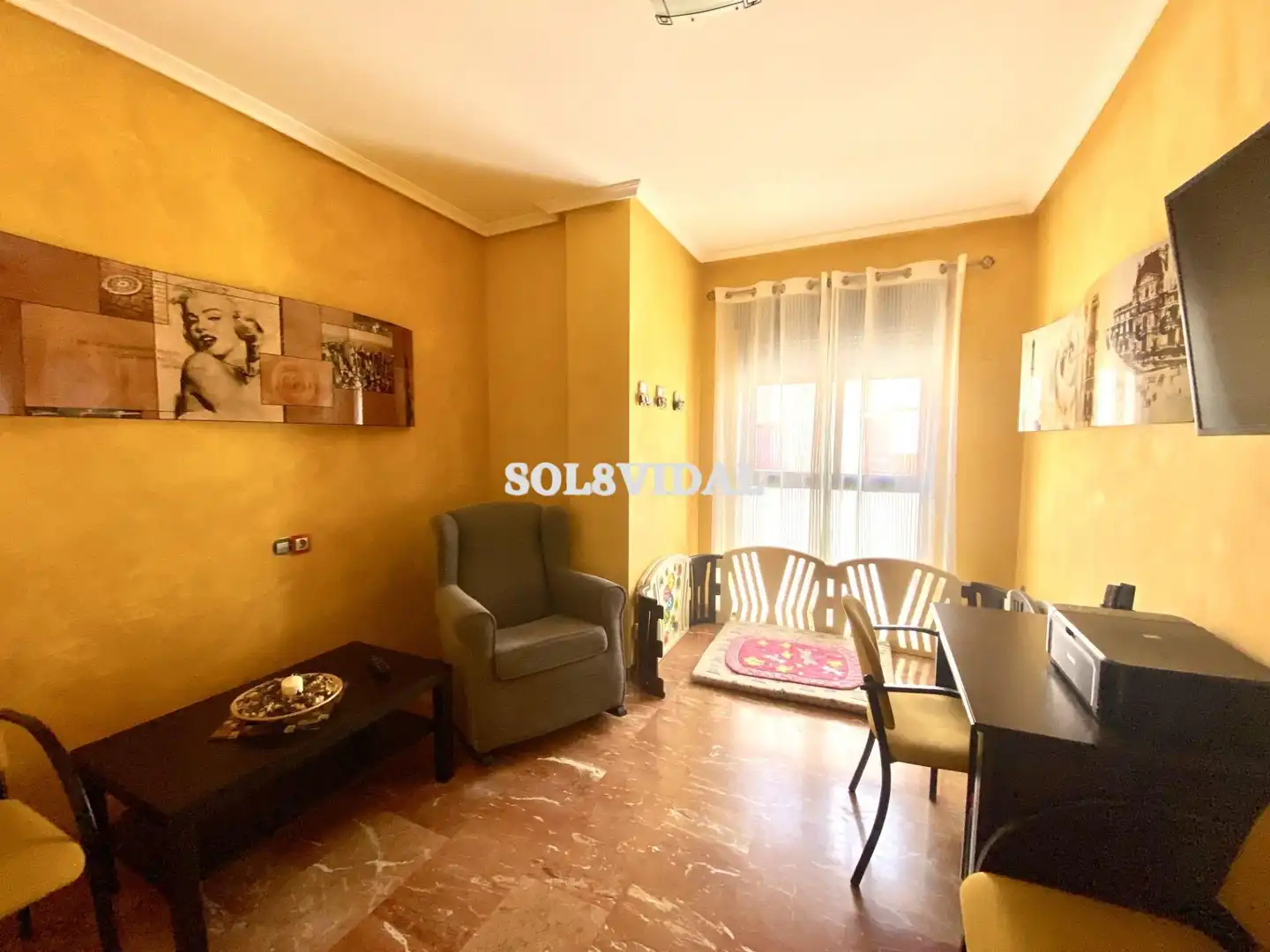 Wohnzimmer von Wohnung zur Miete in Orihuela mit Klimaanlage, Heizung und Möbliert