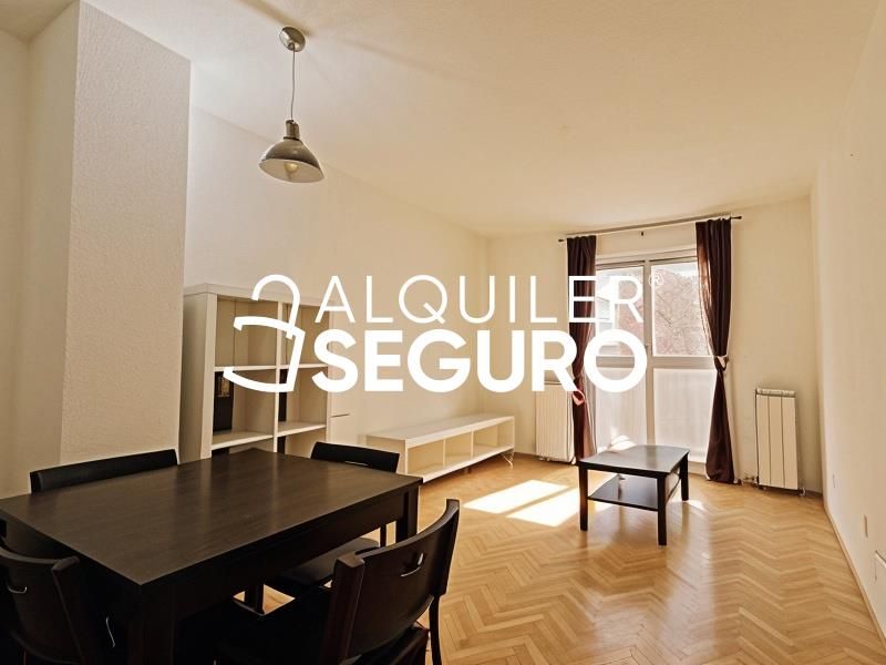 Sala d'estar de Pis de lloguer en  Madrid Capital amb Calefacció i Terrassa