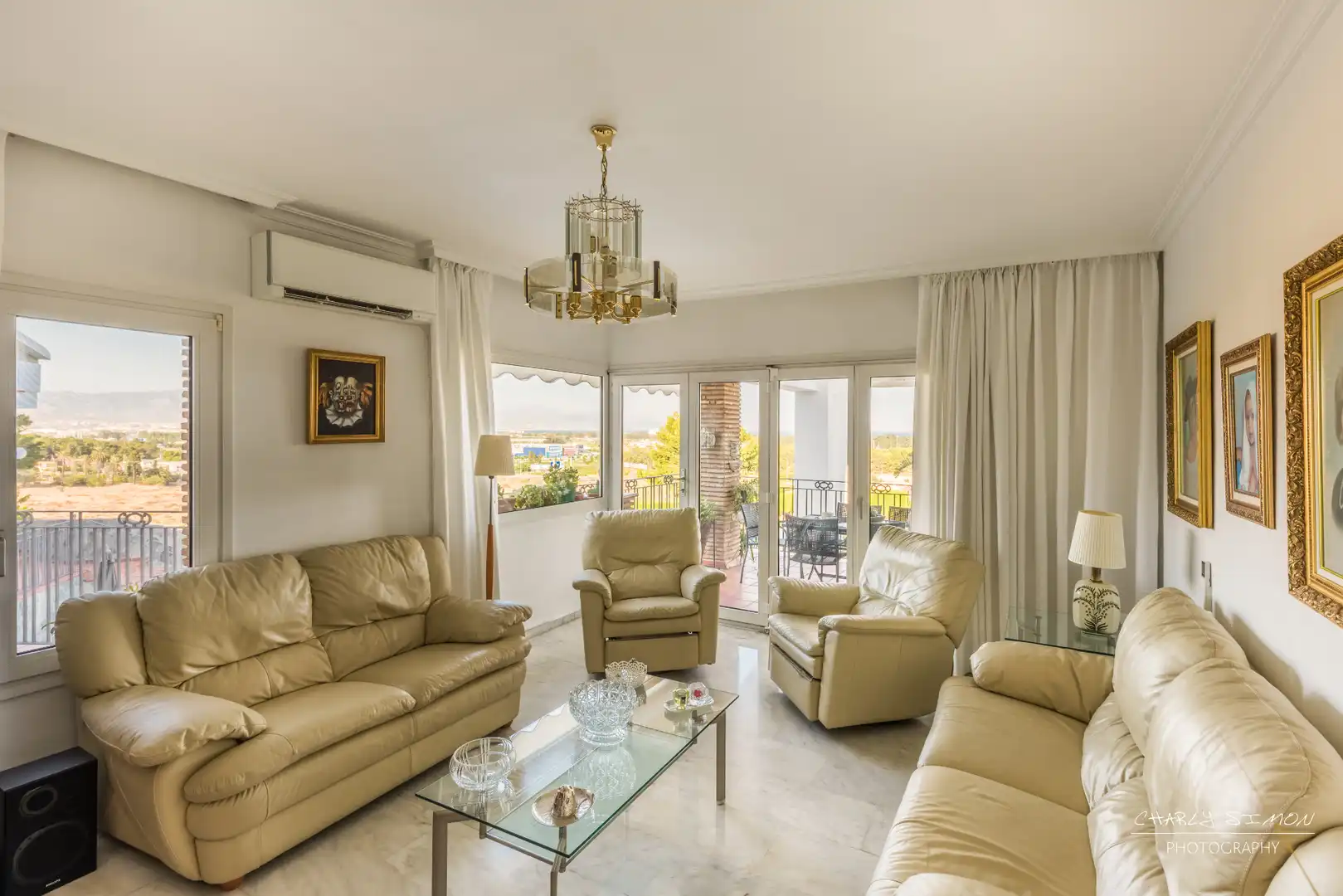 Living room of Houses for sale in Málaga  with Air Conditioner, Heating and Private garden