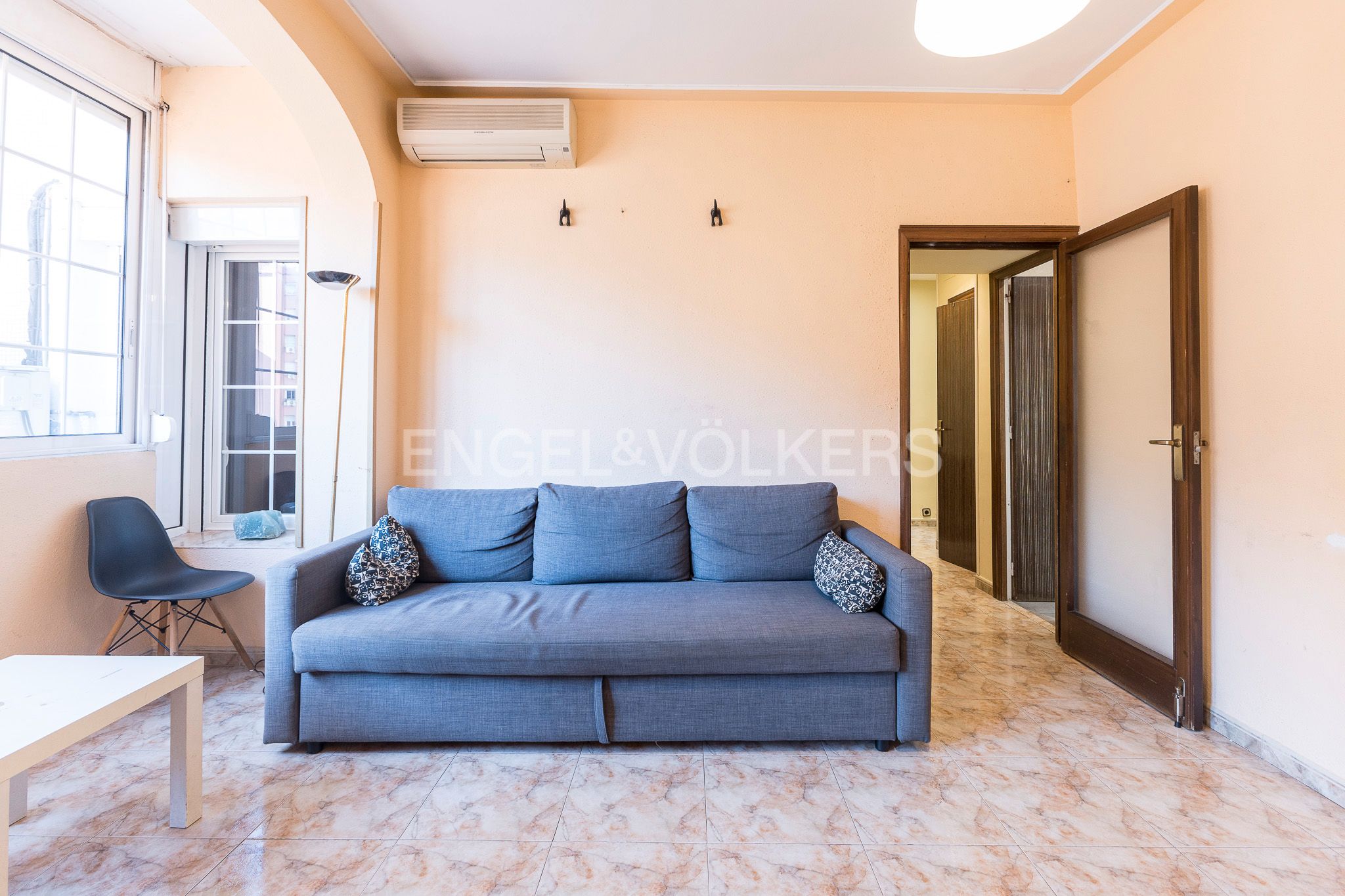 Sala d'estar de Apartament en venda en  Barcelona Capital amb Aire condicionat i Calefacció