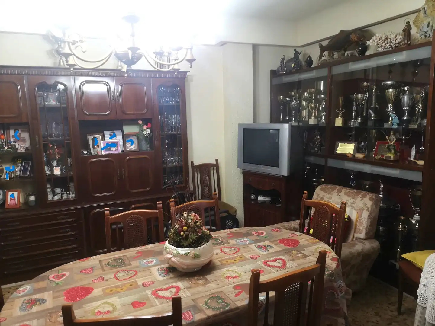 Menjador de Casa adosada en venda en Alzira amb Terrassa, Traster i Moblat