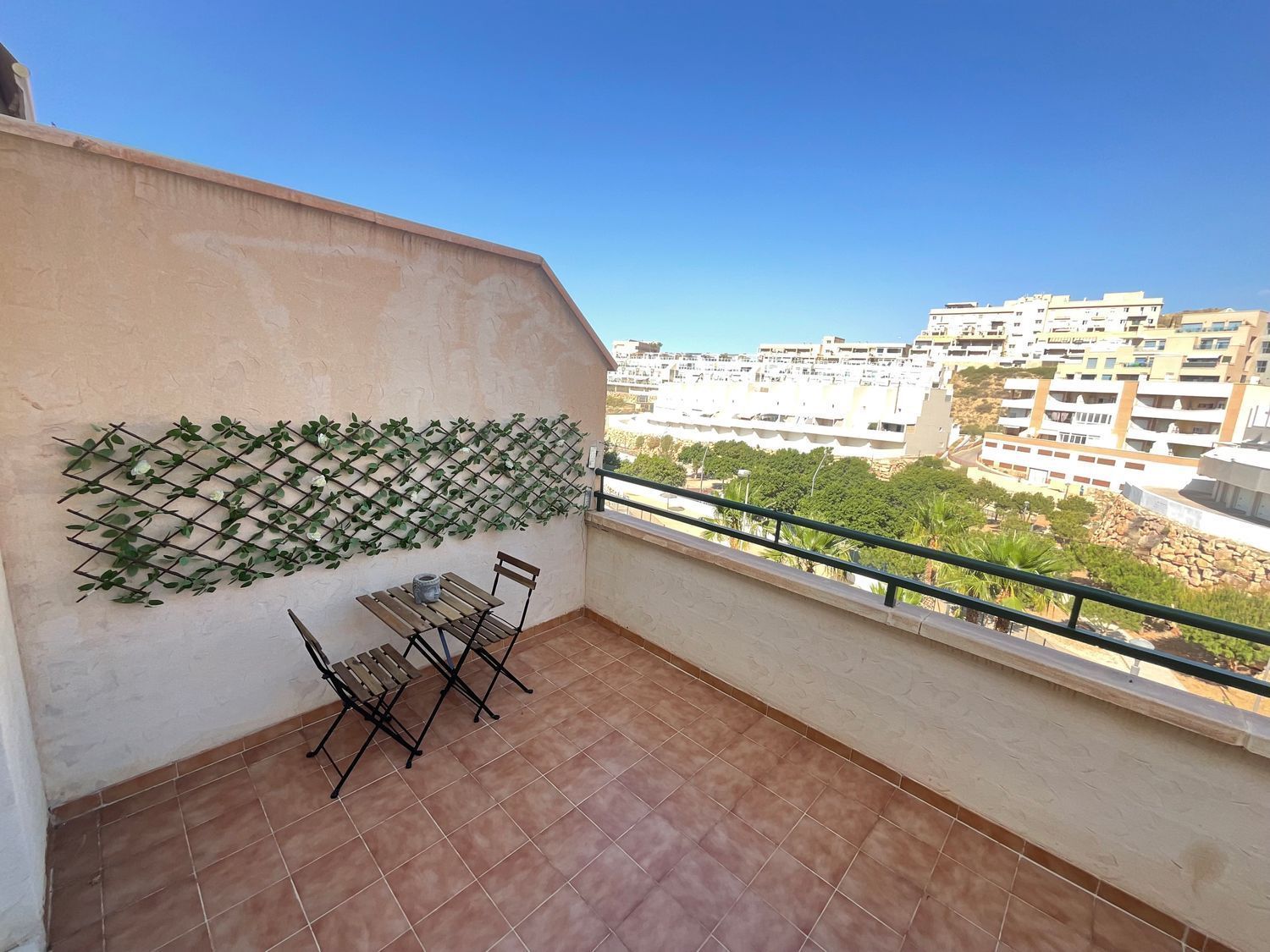 Balcony of Flat to rent in Roquetas de Mar  with Air Conditioner, Private garden and Terrace