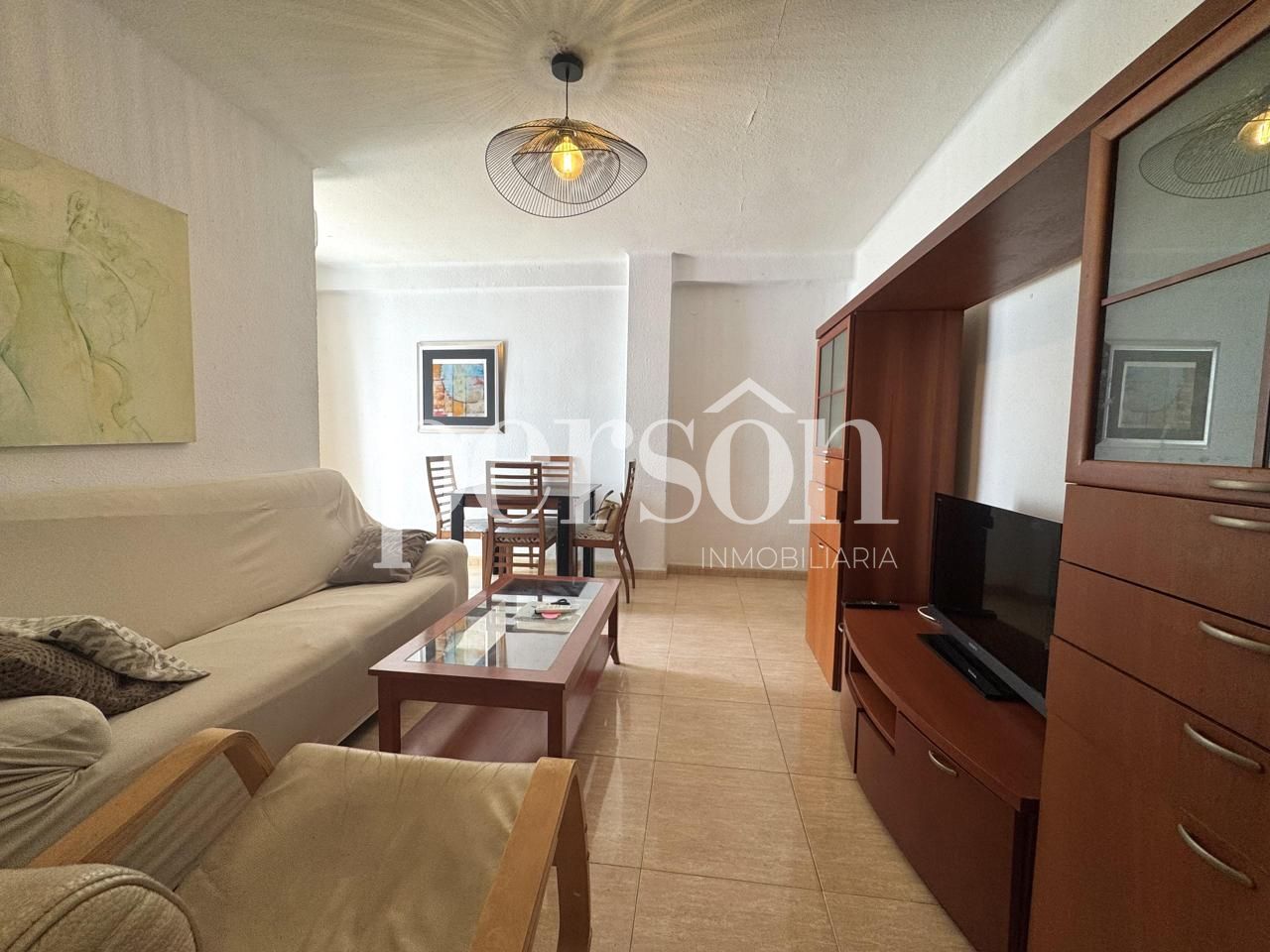 Living room of Flat to rent in  Valencia Capital  with Air Conditioner, Terrace and Furnished