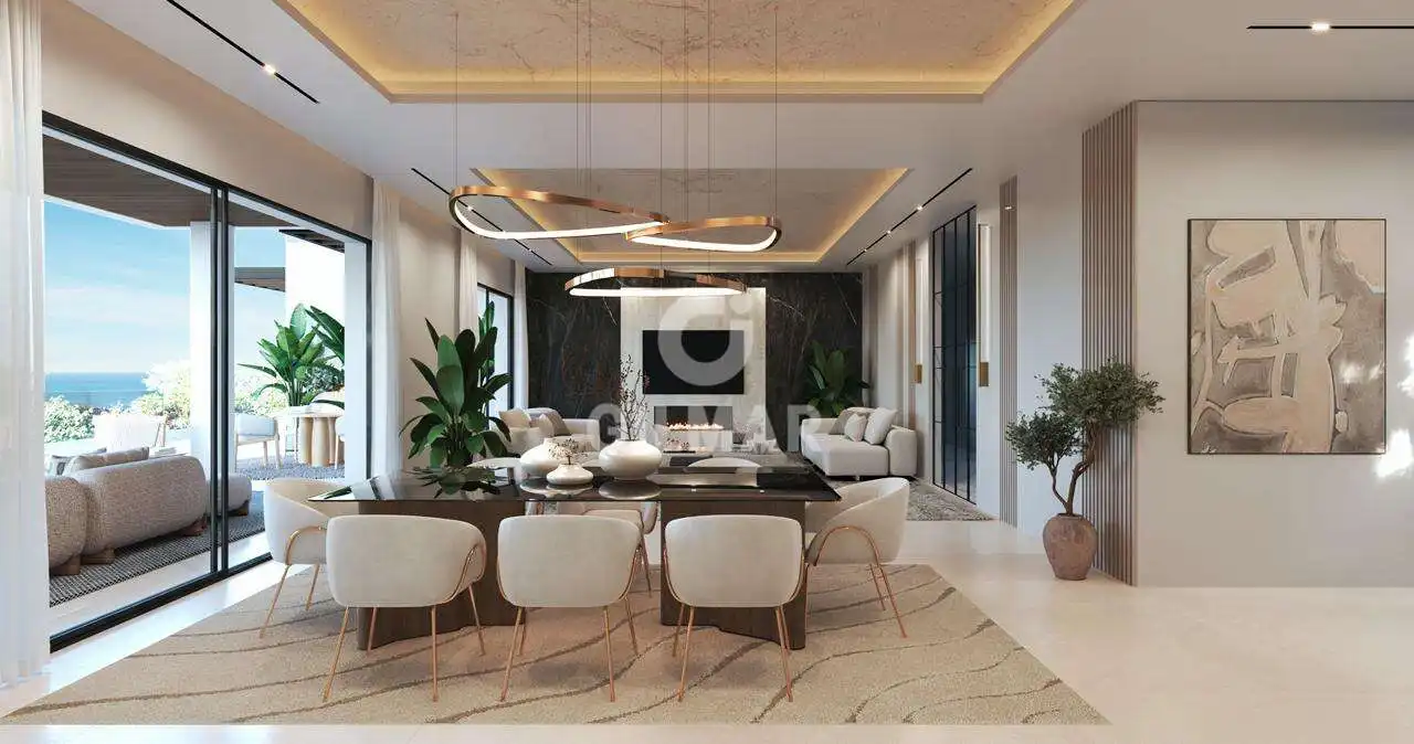 Dining room of Houses for sale in Benalmádena  with Heating, Private garden and Swimming Pool