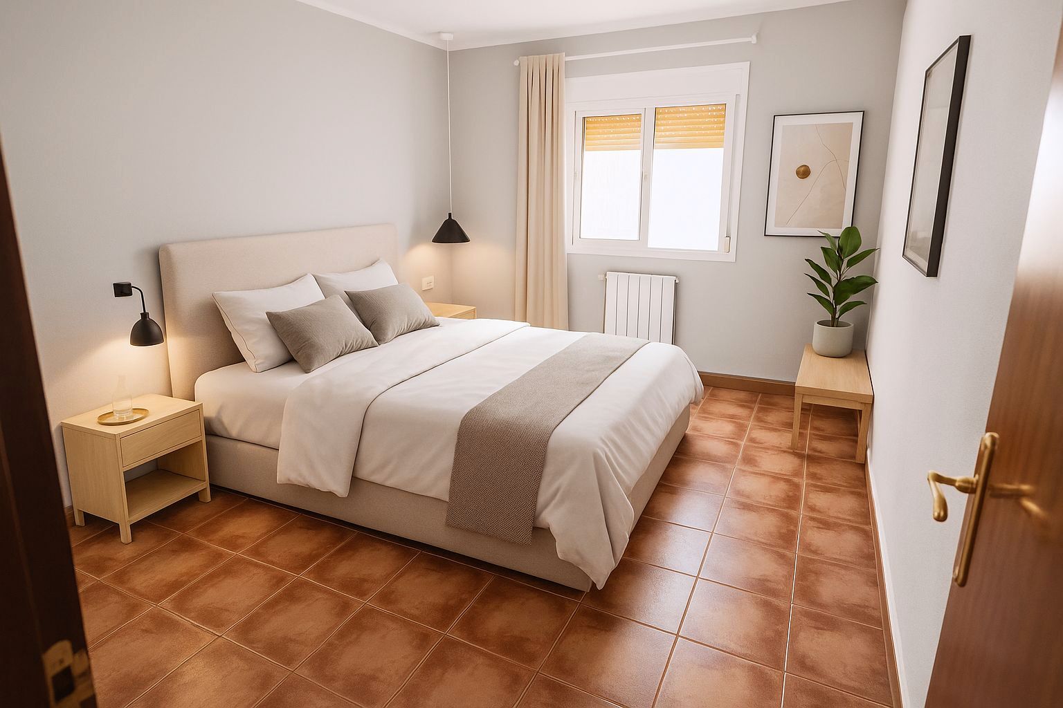 Bedroom of Flat for sale in Santa Coloma de Gramenet  with Heating and Balcony