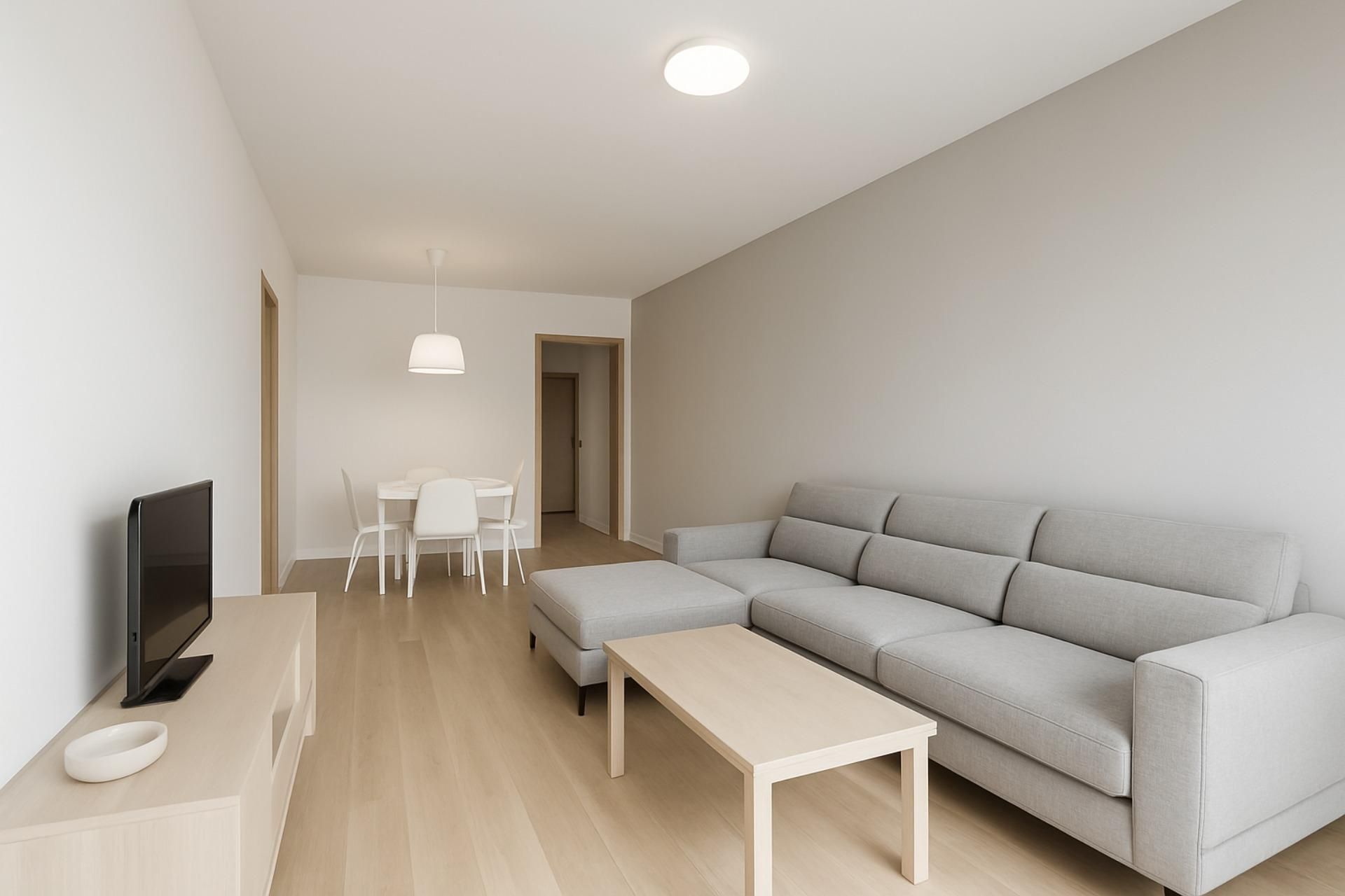 Sala de estar de Piso en venta en Vilanova i la Geltrú con Parquet y Balcón