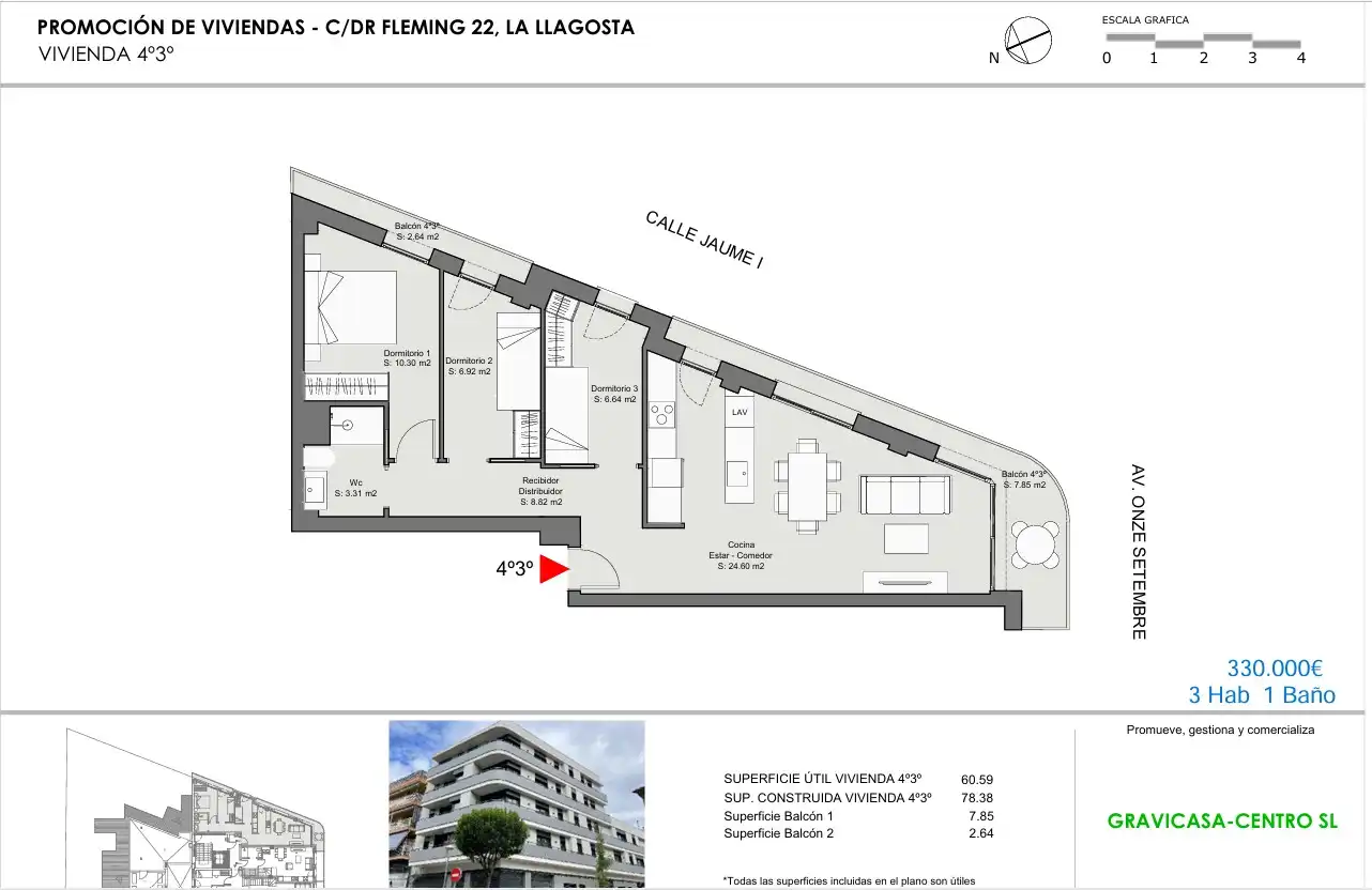 Piso en venta en La Llagosta con Aire acondicionado, Calefacción y Terraza