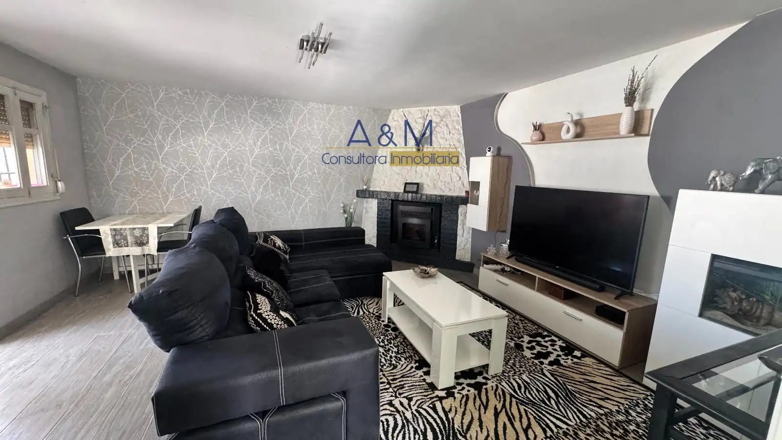 Sala de estar de Casa o chalet en venta en Viana de Cega con Calefacción, Amueblado y Horno