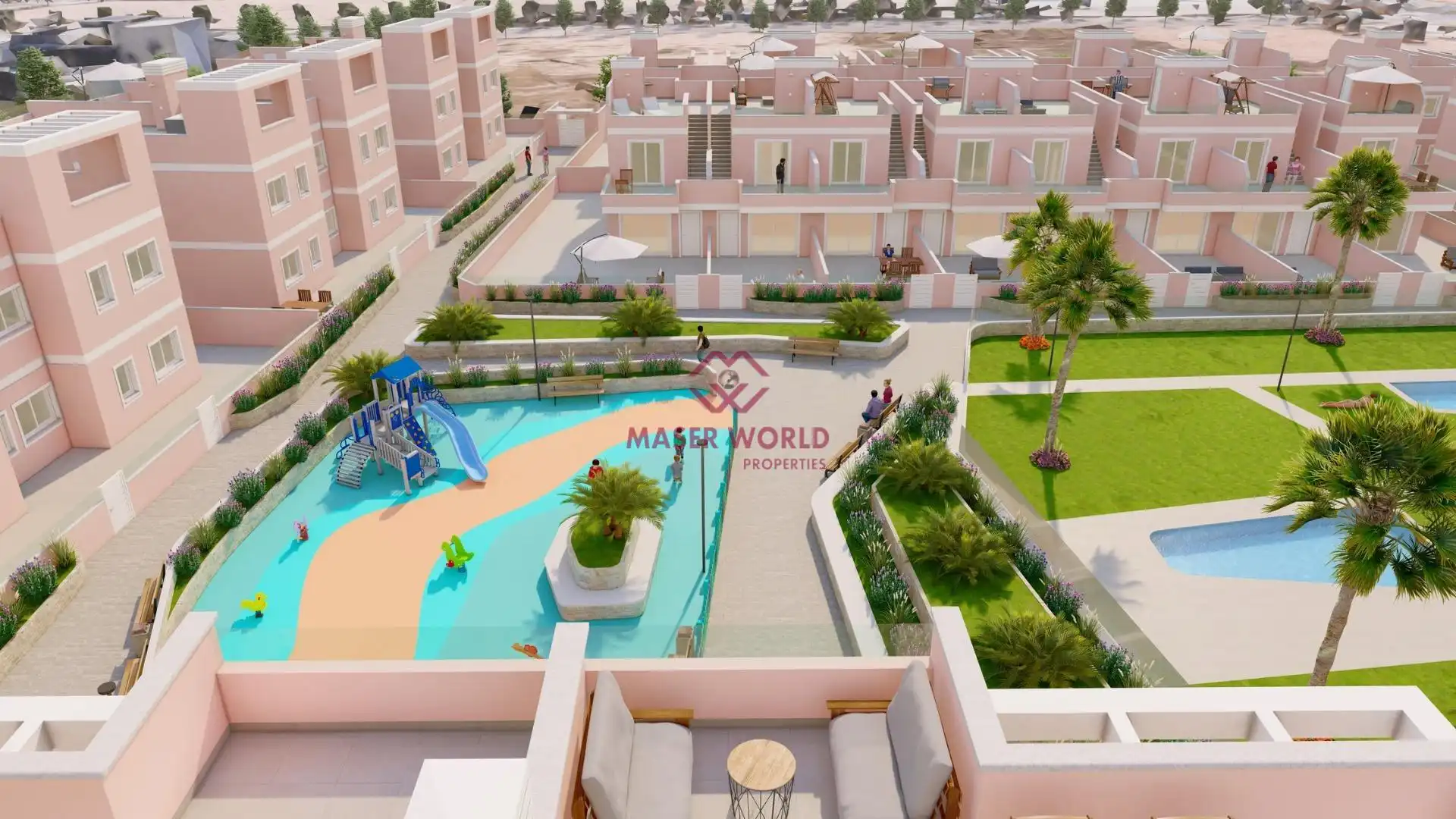 Doppelhaushälfte mit Pool zum Verkauf in Pilar de la Horadada ciudad, imagen 3
