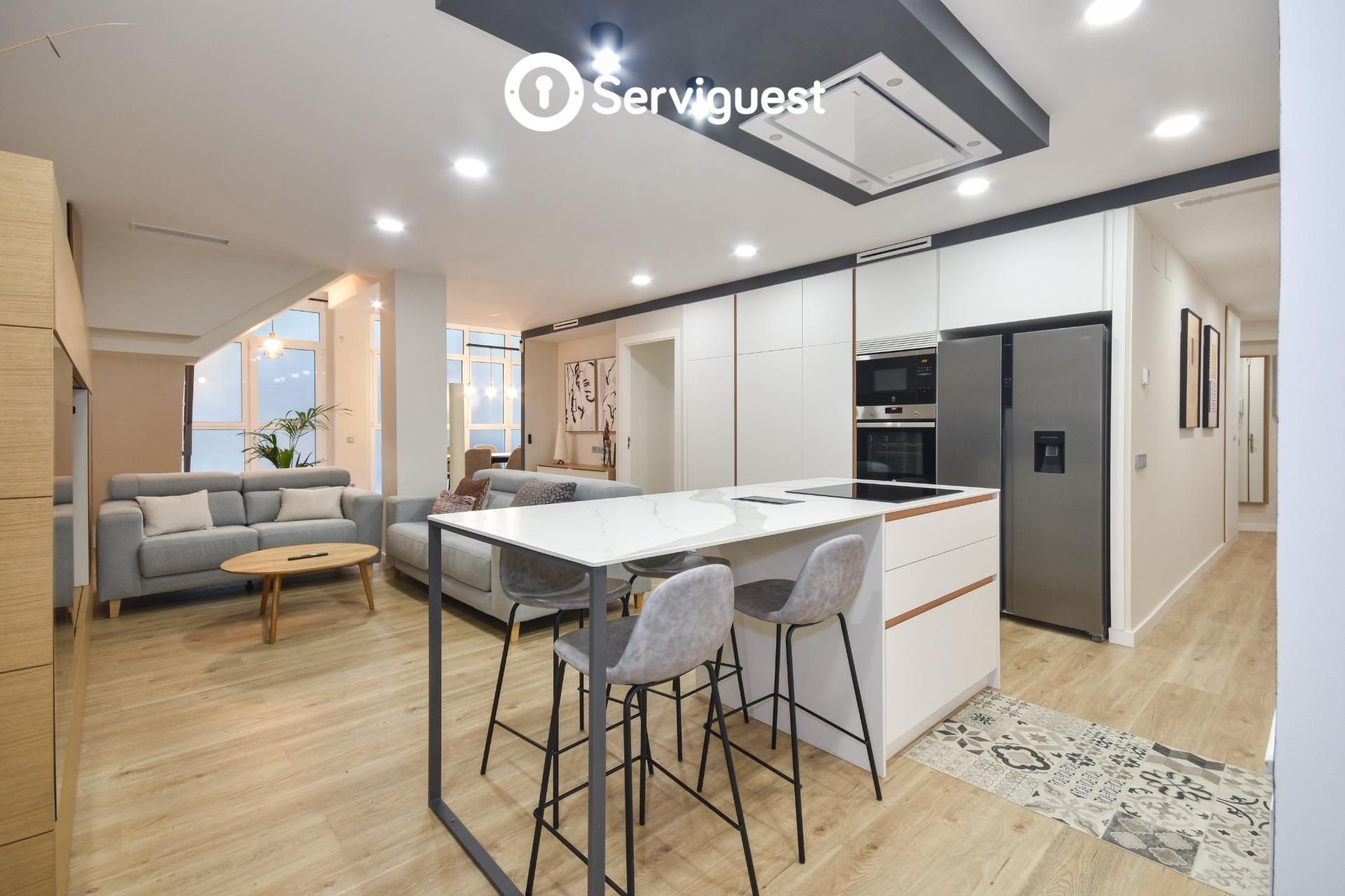 Kitchen of Duplex to rent in  Barcelona Capital  with Air Conditioner, Heating and Parquet flooring