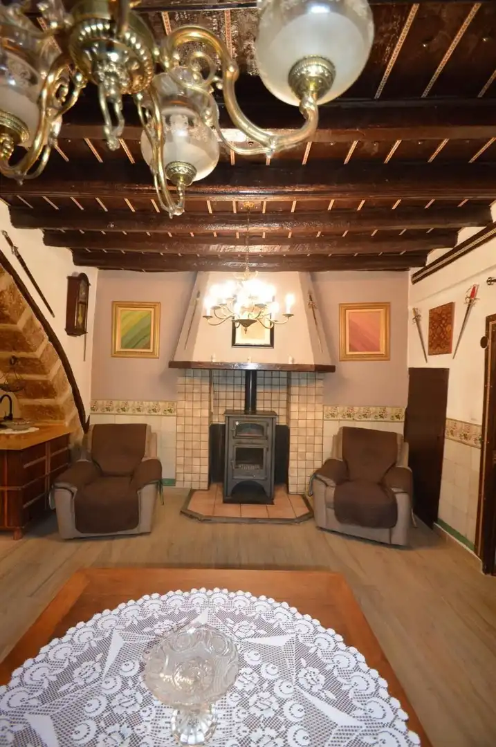 Sala d'estar de Finca rústica en venda en Sant Mateu amb Terrassa, Traster i Moblat