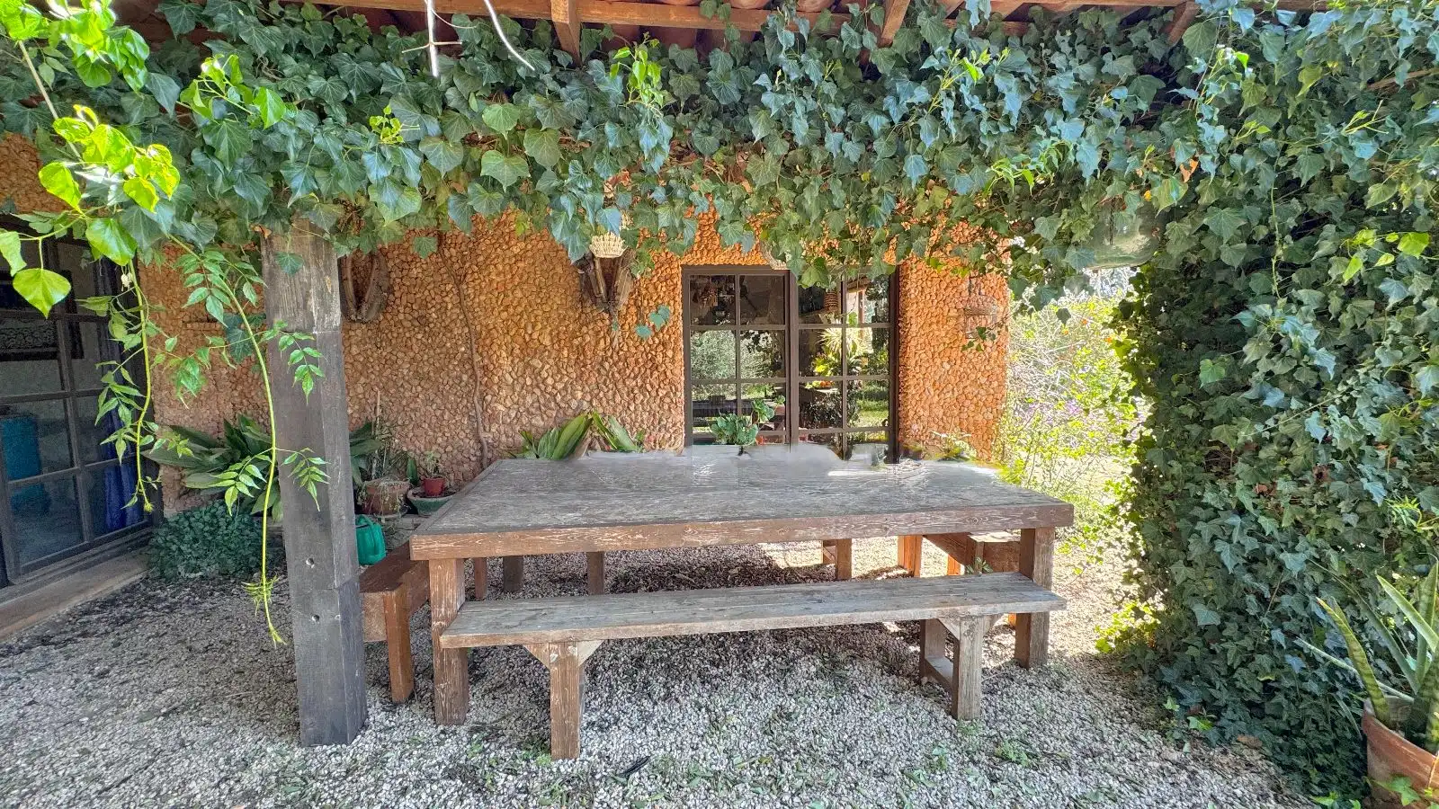 Terraza de Finca rústica en venta en Santa María del Camí con Calefacción, Jardín privado y Terraza