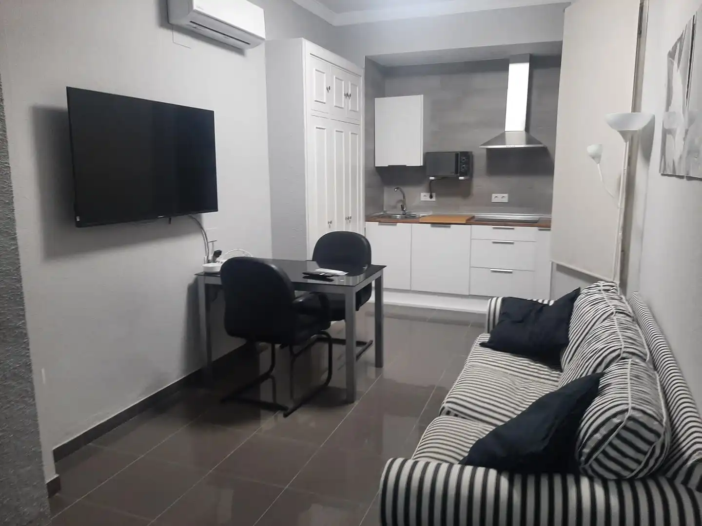 Sala de estar de Piso de alquiler en Villaverde del Río con Aire acondicionado, Terraza y Amueblado