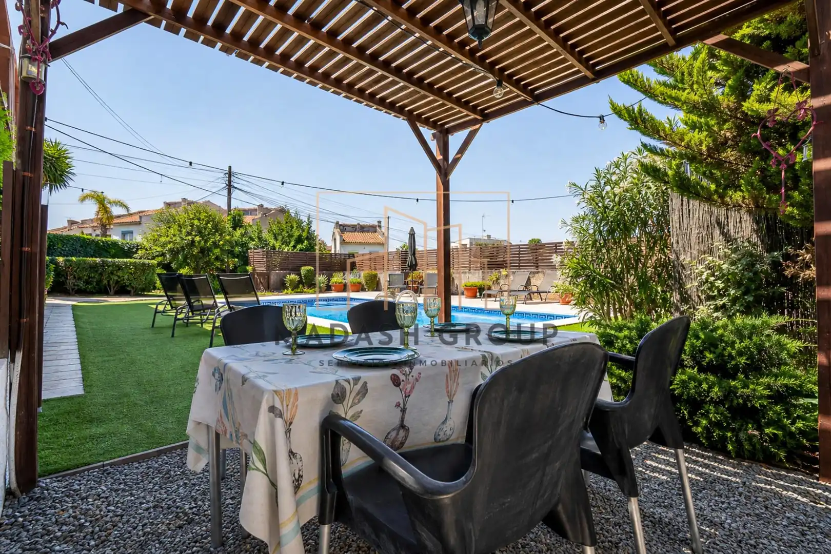 Terrassa de Casa o xalet en venda en Cunit amb Aire condicionat, Calefacció i Jardí privat