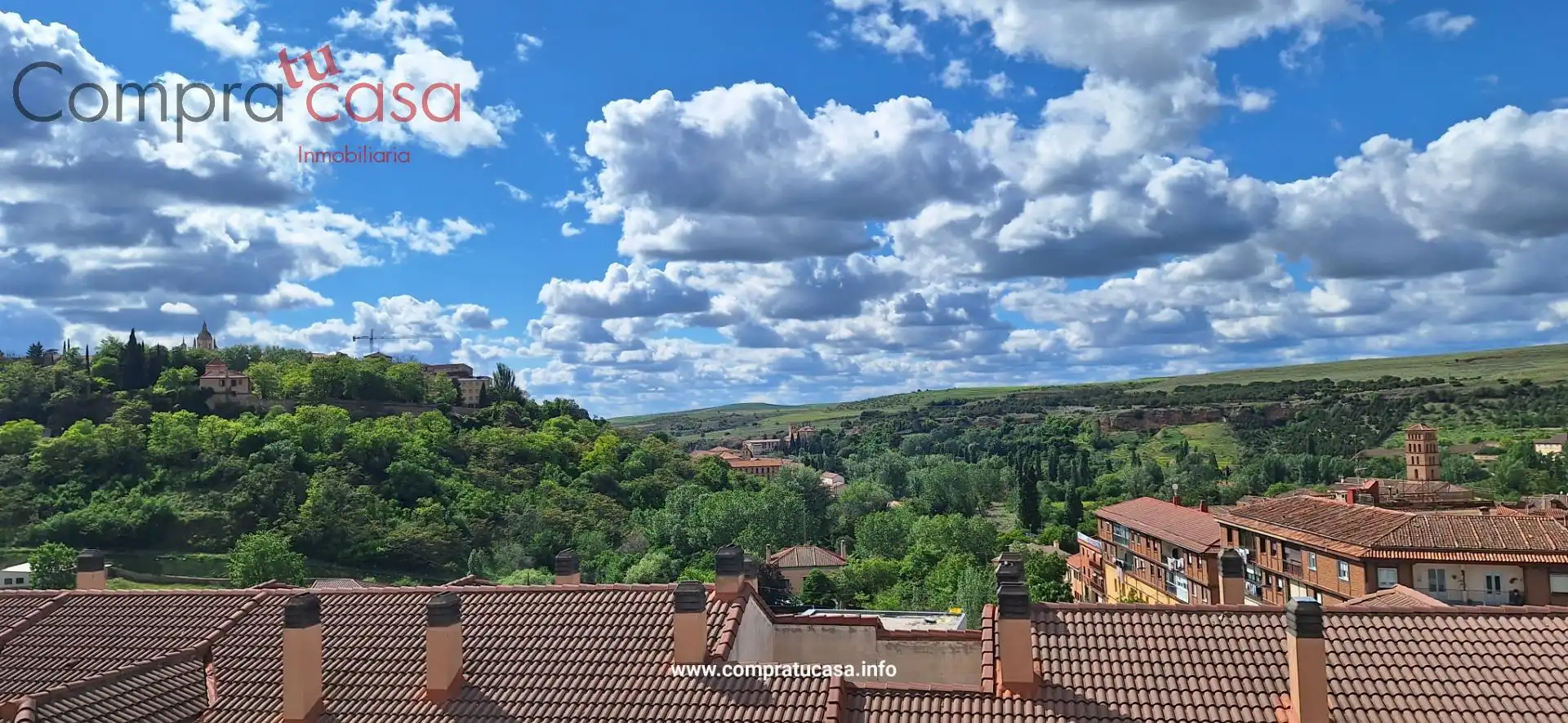 Exterior view of Attic for sale in Segovia  with Heating, Parquet flooring and Terrace