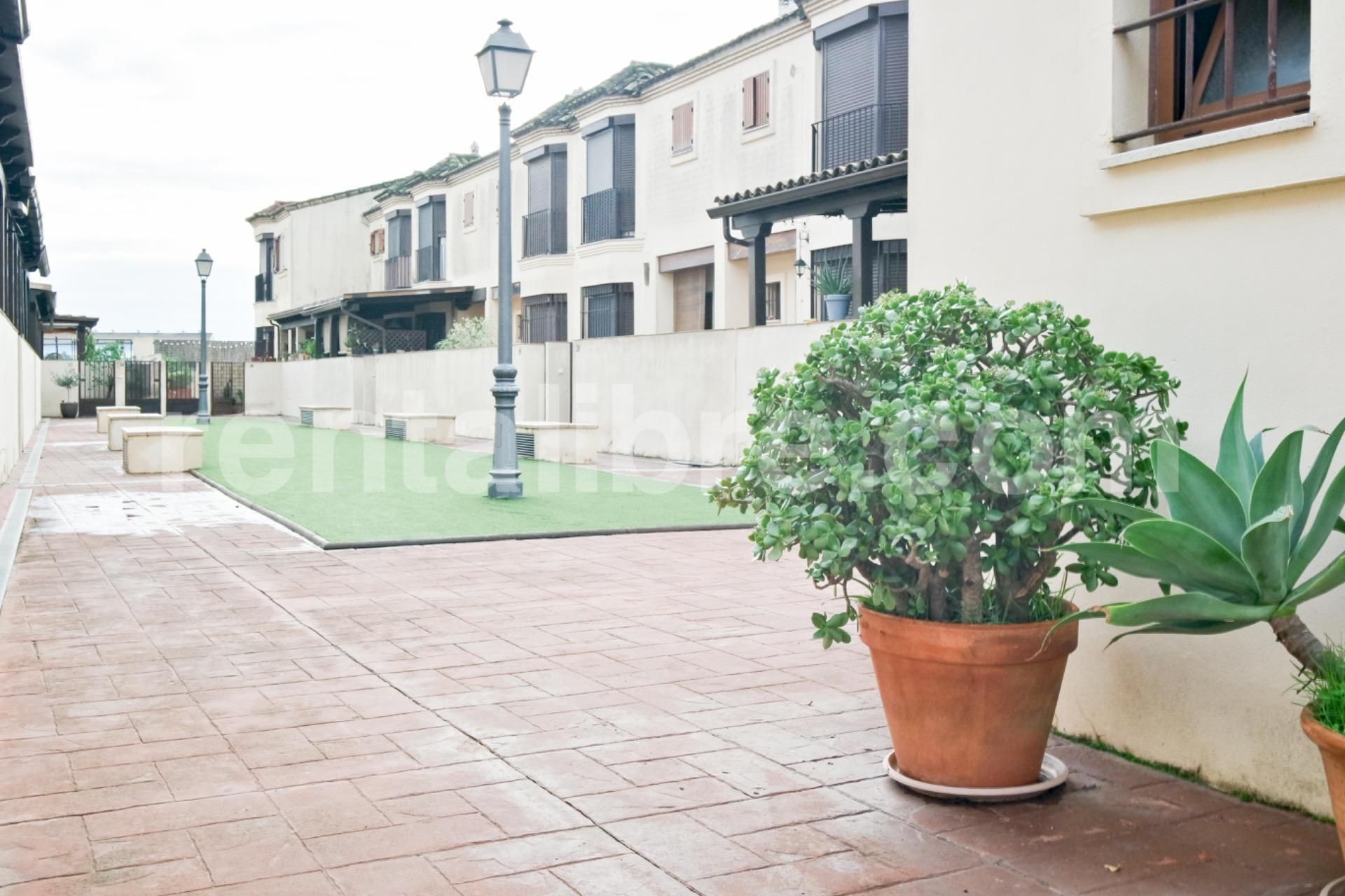 Exterior view of Single-family semi-detached for sale in Jerez de la Frontera  with Private garden, Terrace and Community pool