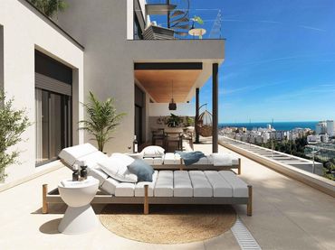 Àtic amb piscina en venda a Estepona Pueblo