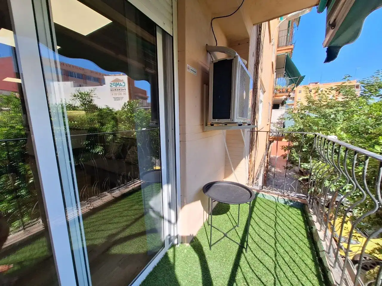 Terraza de Piso de alquiler en Burjassot con Aire acondicionado, Amueblado y Horno
