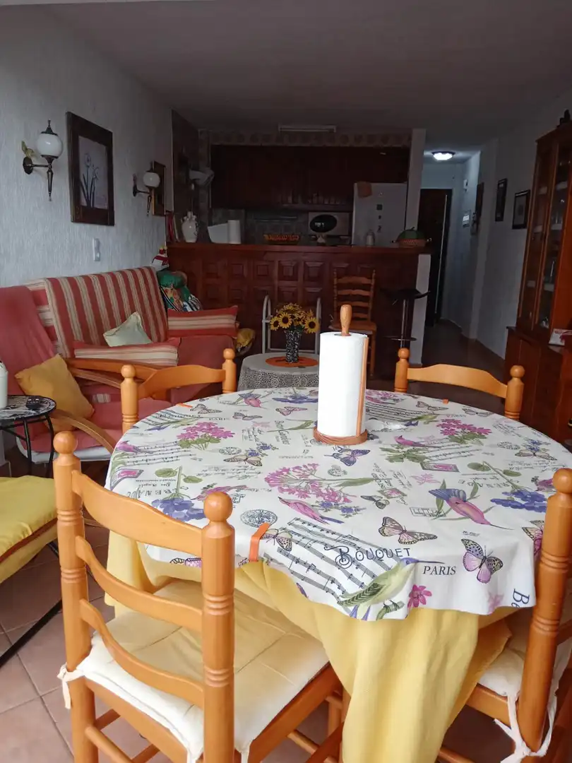 Menjador de Apartament en venda en Calpe / Calp amb Calefacció, Jardí privat i Terrassa