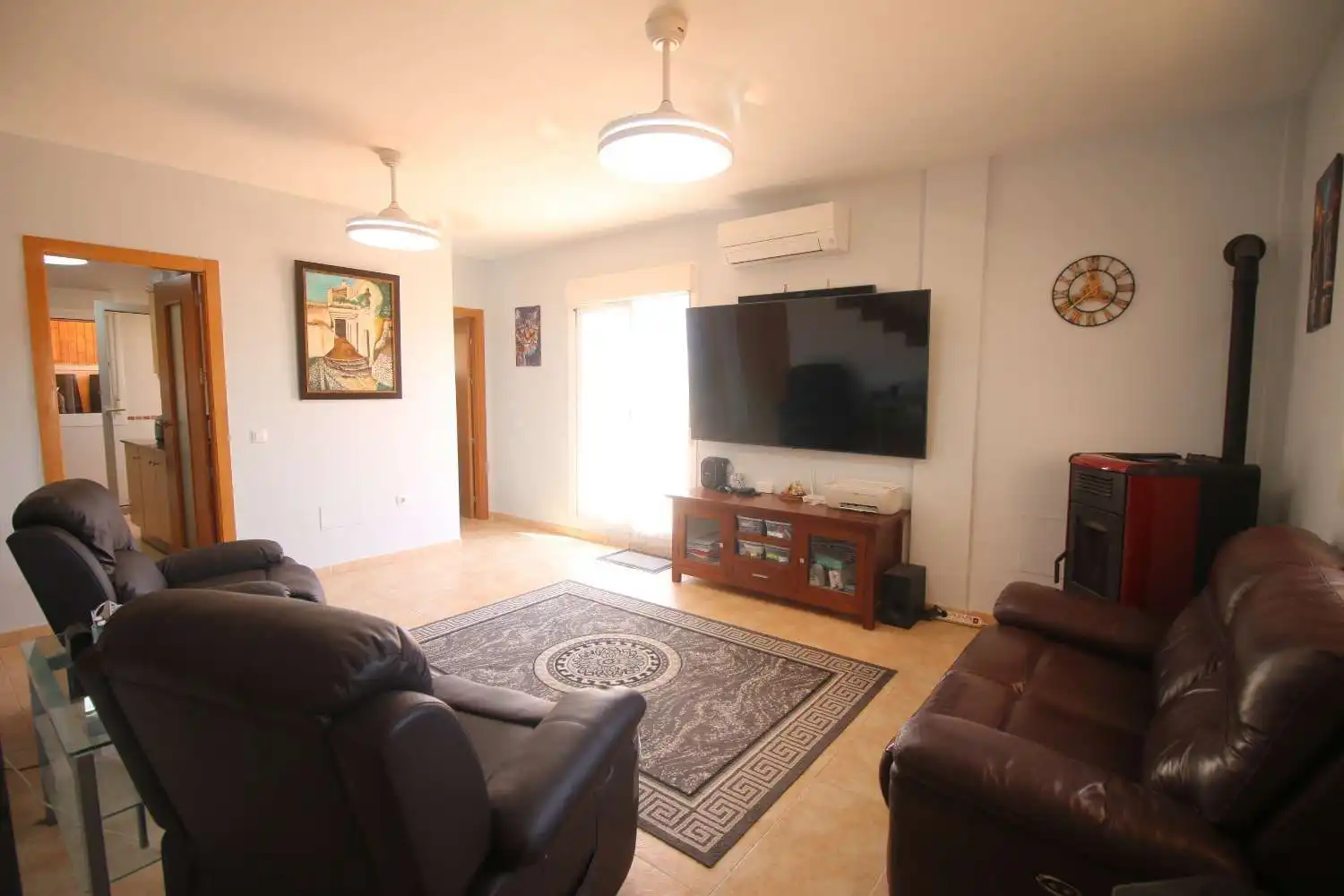 Sala de estar de Casa adosada en venta en Cuevas del Almanzora con Aire acondicionado, Terraza y Piscina