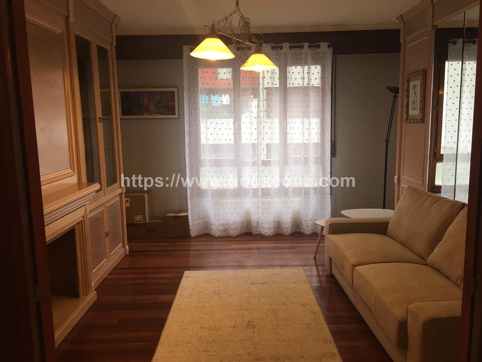 Sala d'estar de Pis de lloguer en Bilbao  amb Aire condicionat, Calefacció i Terrassa