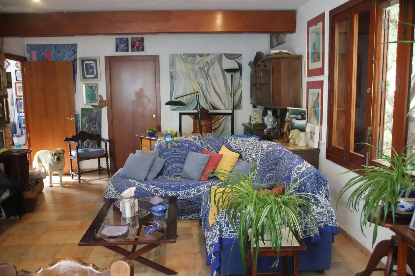 Sala de estar de Casa o chalet en venta en Llocnou de Sant Jeroni con Jardín privado, Terraza y Trastero