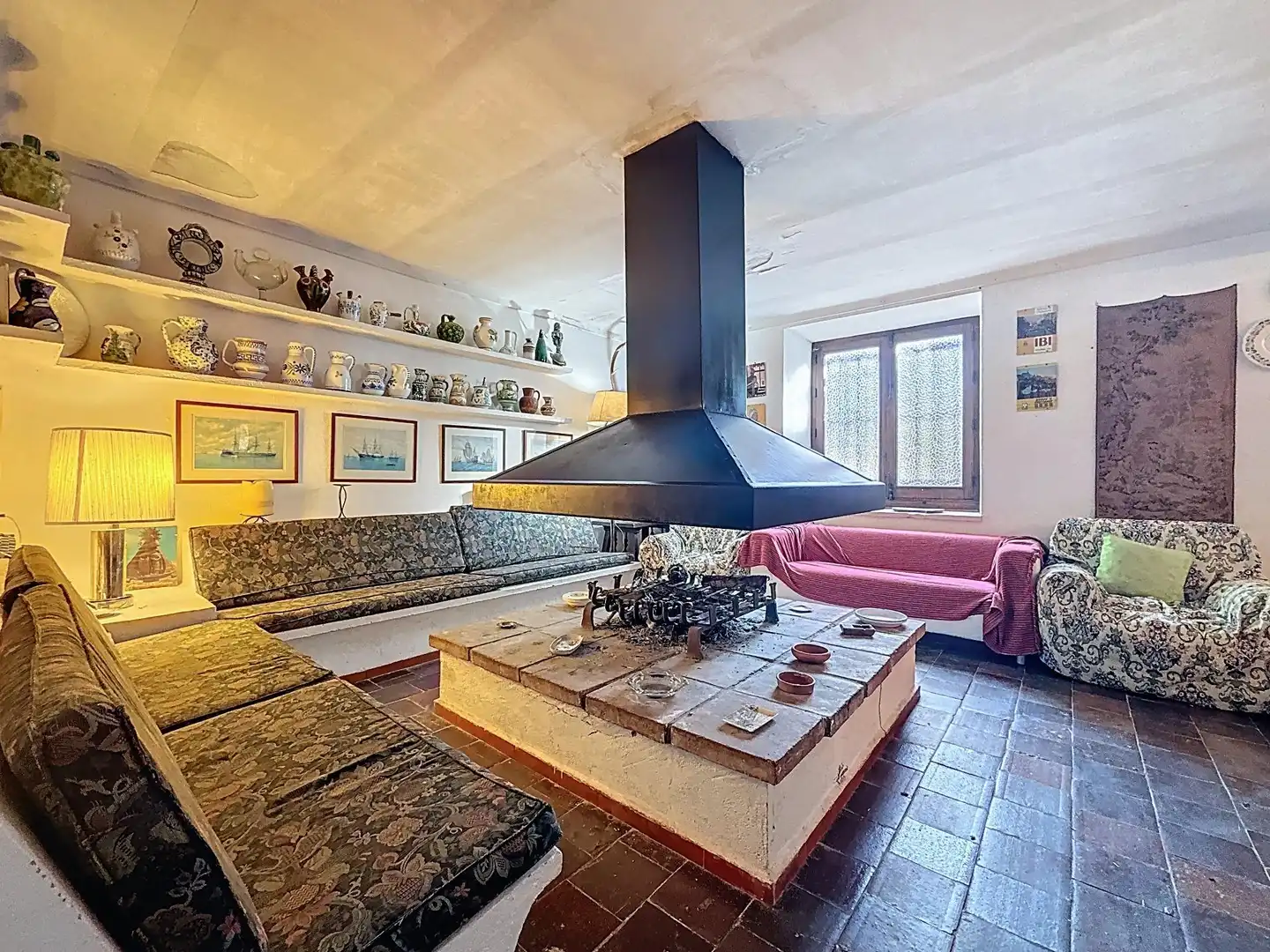 Sala de estar de Finca rústica en venta en Castalla con Jardín privado, Terraza y Piscina
