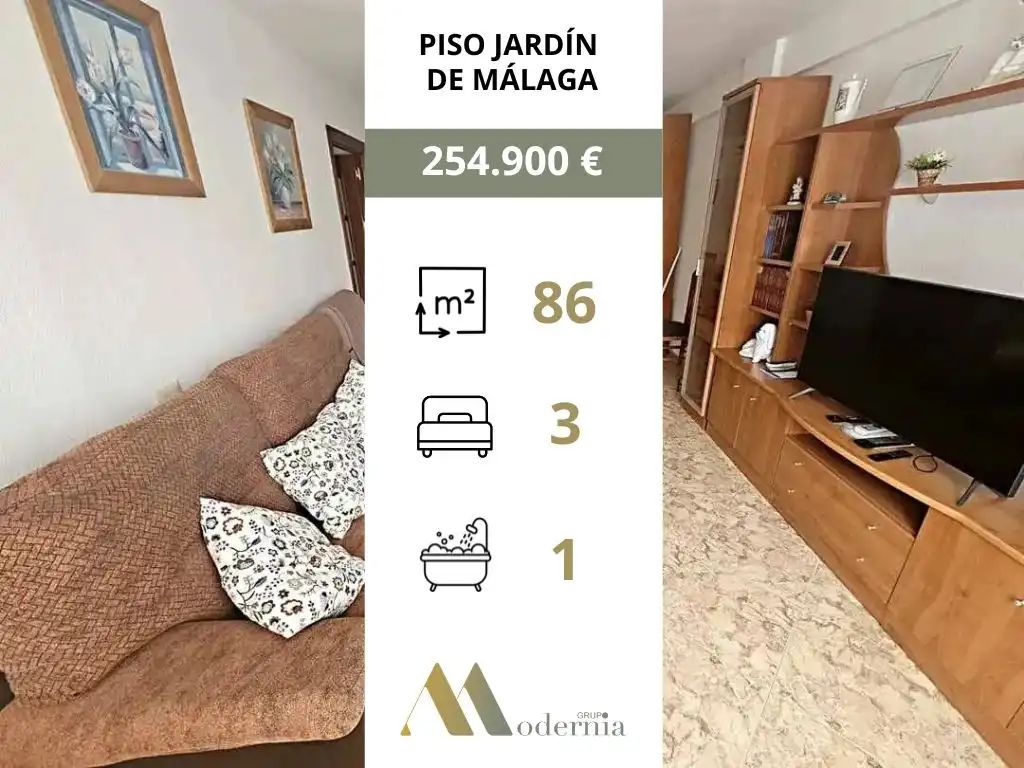 Bedroom of Flat for sale in Málaga Capital  with Furnished