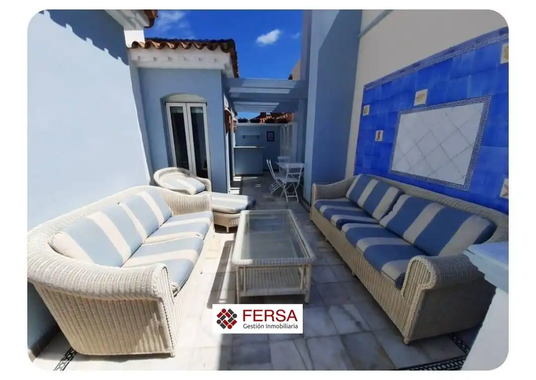 Terrace of Attic for rent in El Puerto de Santa María  with Air Conditioner, Heating and Terrace
