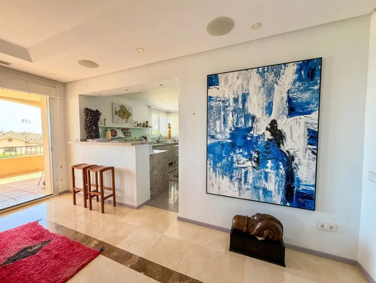 Living room of Attic for sale in Marbella  with Air Conditioner, Terrace and Storage room
