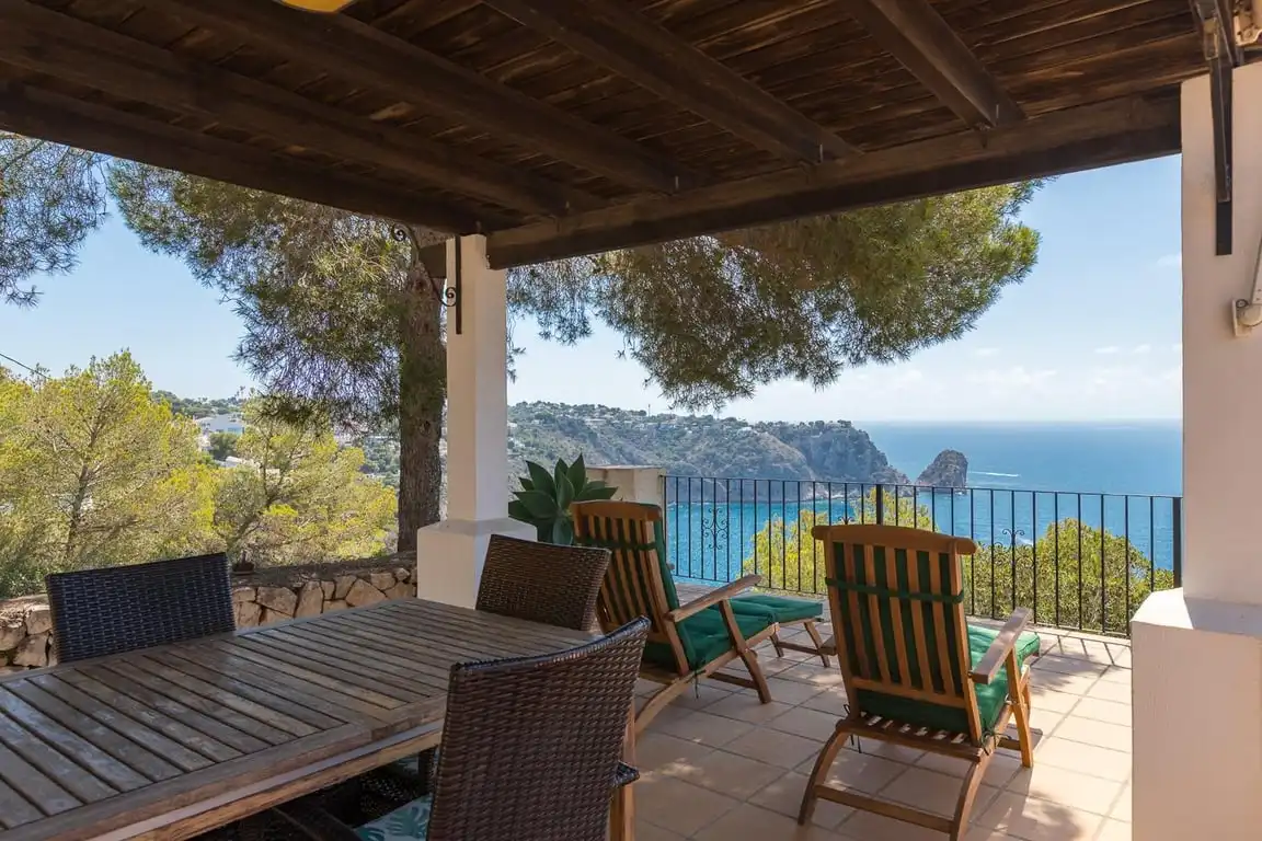 Terraza de Casa o chalet de alquiler en Jávea / Xàbia con Aire acondicionado, Piscina y Amueblado