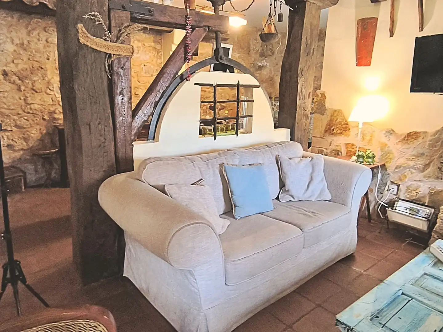 Sala de estar de Finca rústica en venta en Medinaceli con Calefacción y Terraza