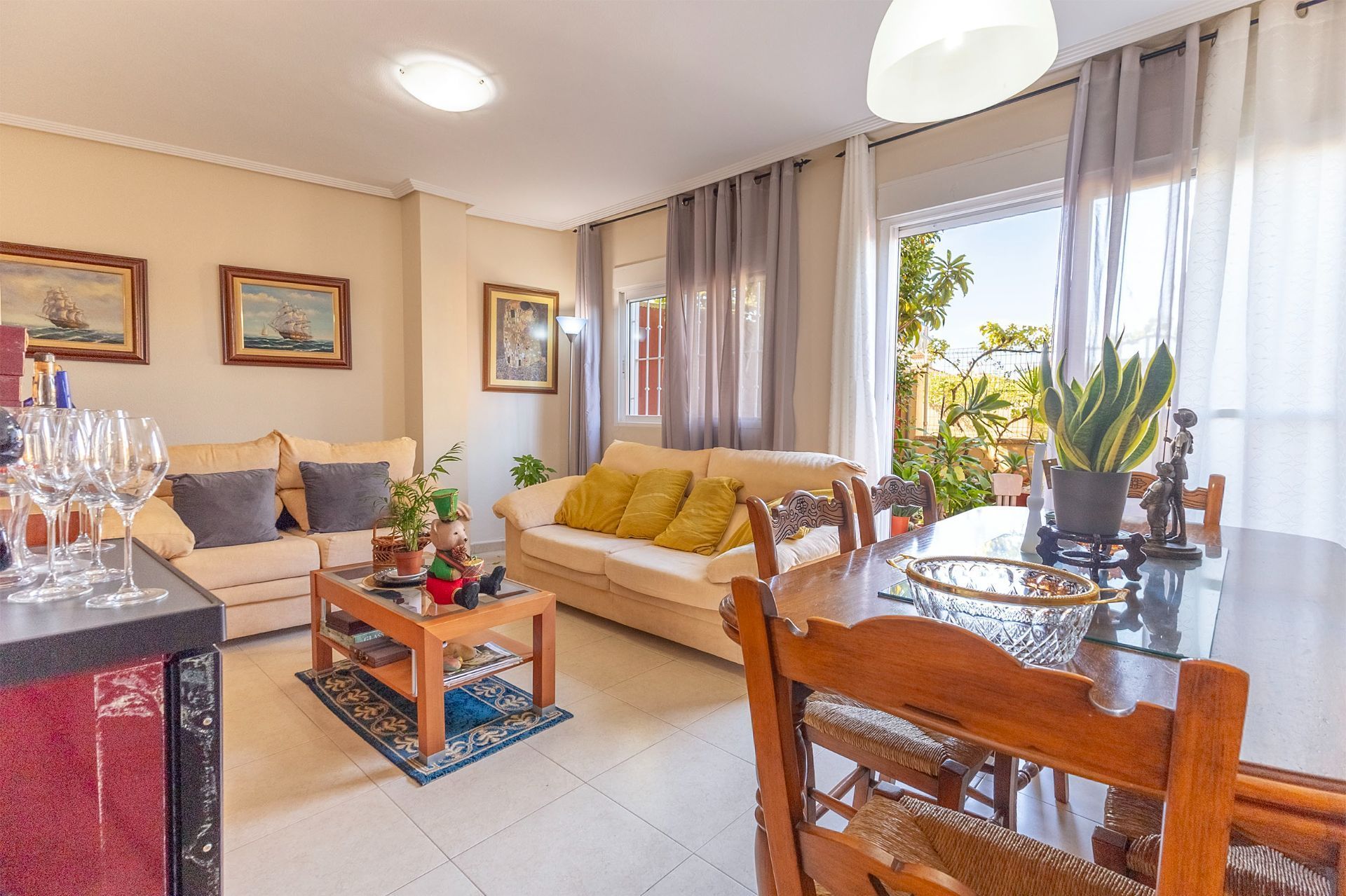Living room of Flat for sale in Pedreguer  with Air Conditioner, Heating and Private garden