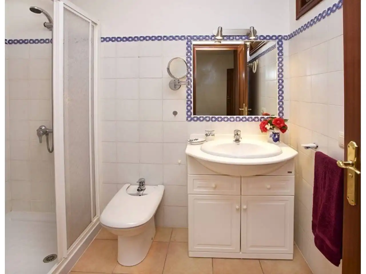 Badezimmer von Haus oder Chalet zur Miete in Baiona mit Heizung, Privatgarten und Terrasse