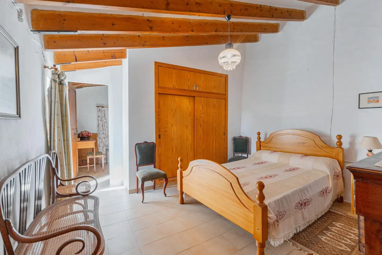 Habitación de Finca rústica en venta en Puigpunyent con Jardín privado, Terraza y Trastero