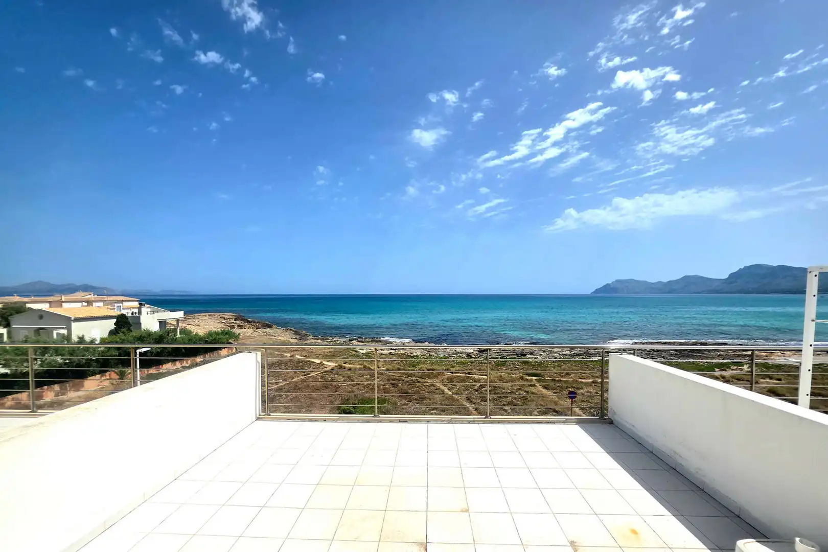 Terrasse von Einfamilien-Reihenhaus zum Verkauf in Santa Margalida mit Klimaanlage, Terrasse und Möbliert