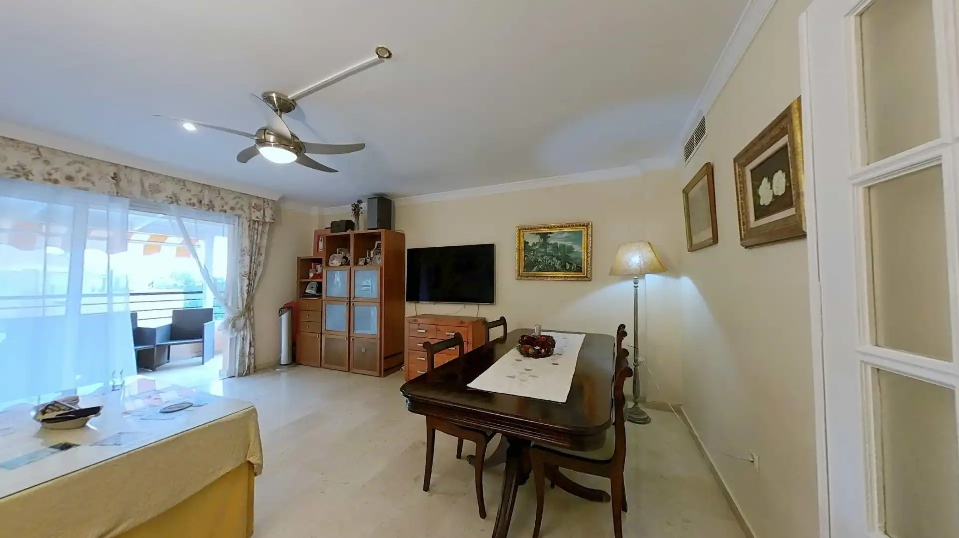 Esszimmer von Wohnung zum Verkauf in Málaga mit Klimaanlage, Privatgarten und Terrasse
