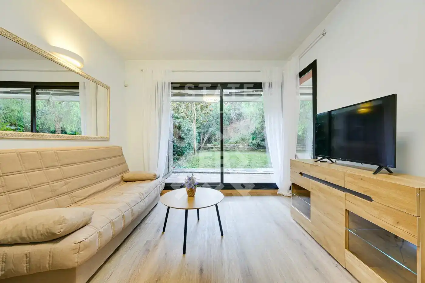 Garten von Wohnung zum Verkauf in Lloret de Mar mit Klimaanlage, Heizung und Privatgarten