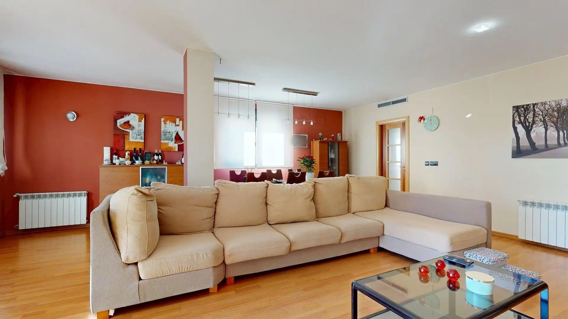 Wohnzimmer von Haus oder Chalet zum Verkauf in Nuez de Ebro mit Klimaanlage, Heizung und Privatgarten