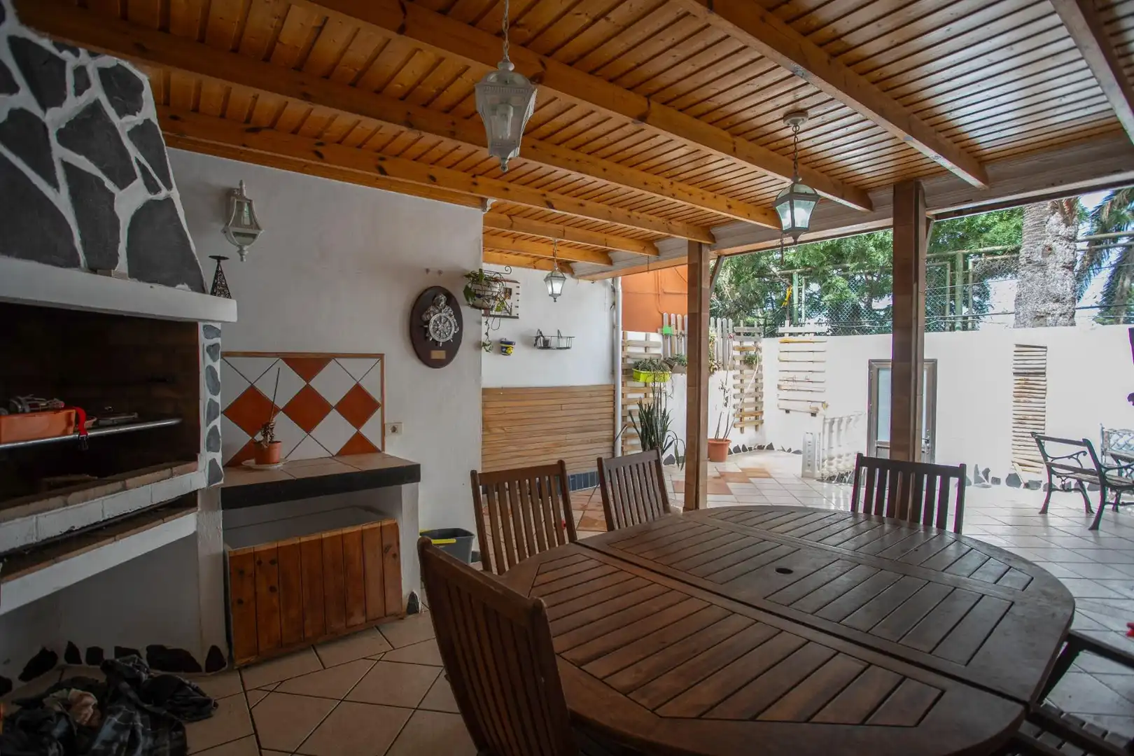 Terrassa de Casa adosada en venda en El Sauzal amb Terrassa, Traster i Balcó