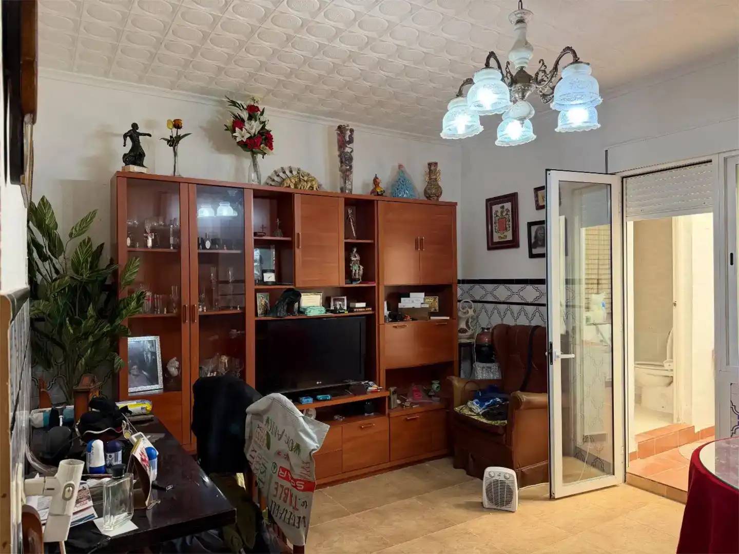 Sala d'estar de Casa o xalet en venda en Santa Amalia amb Aire condicionat i Balcó