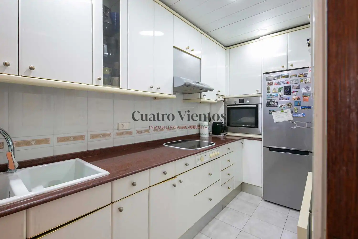 Kitchen of Flat for sale in Barcelona  with Heating, Terrace and Oven