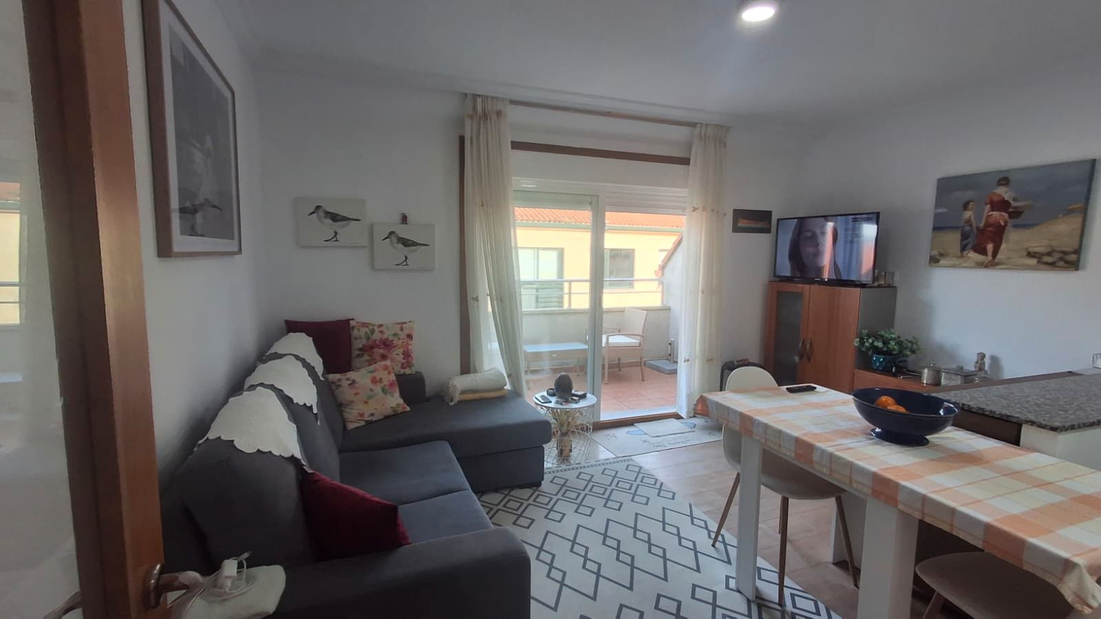 Living room of Flat for sale in Boiro  with Heating, Terrace and Storage room